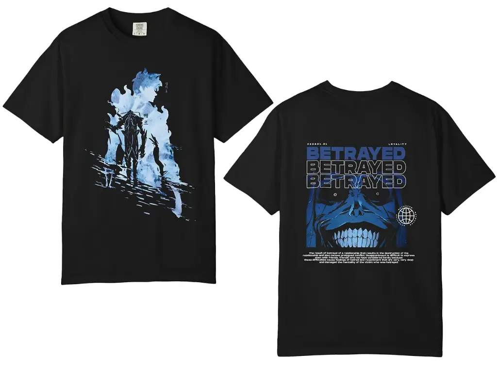 Betrayed Solo Leveling Black T-shirt