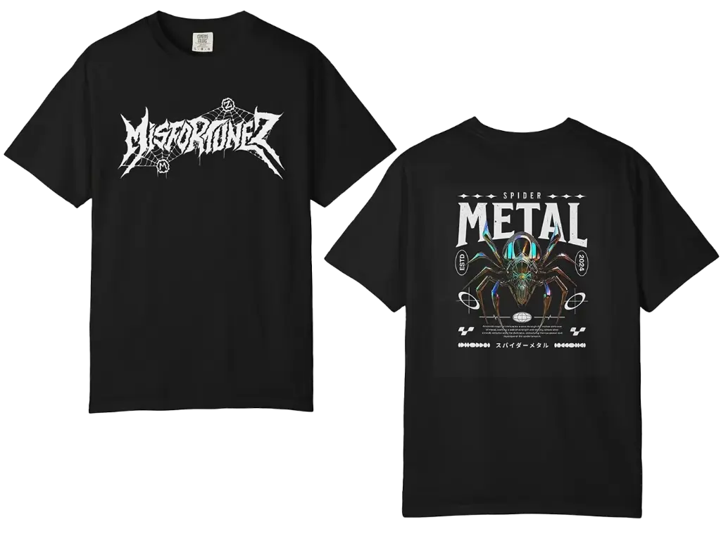 Metal Spider Black T-shirt